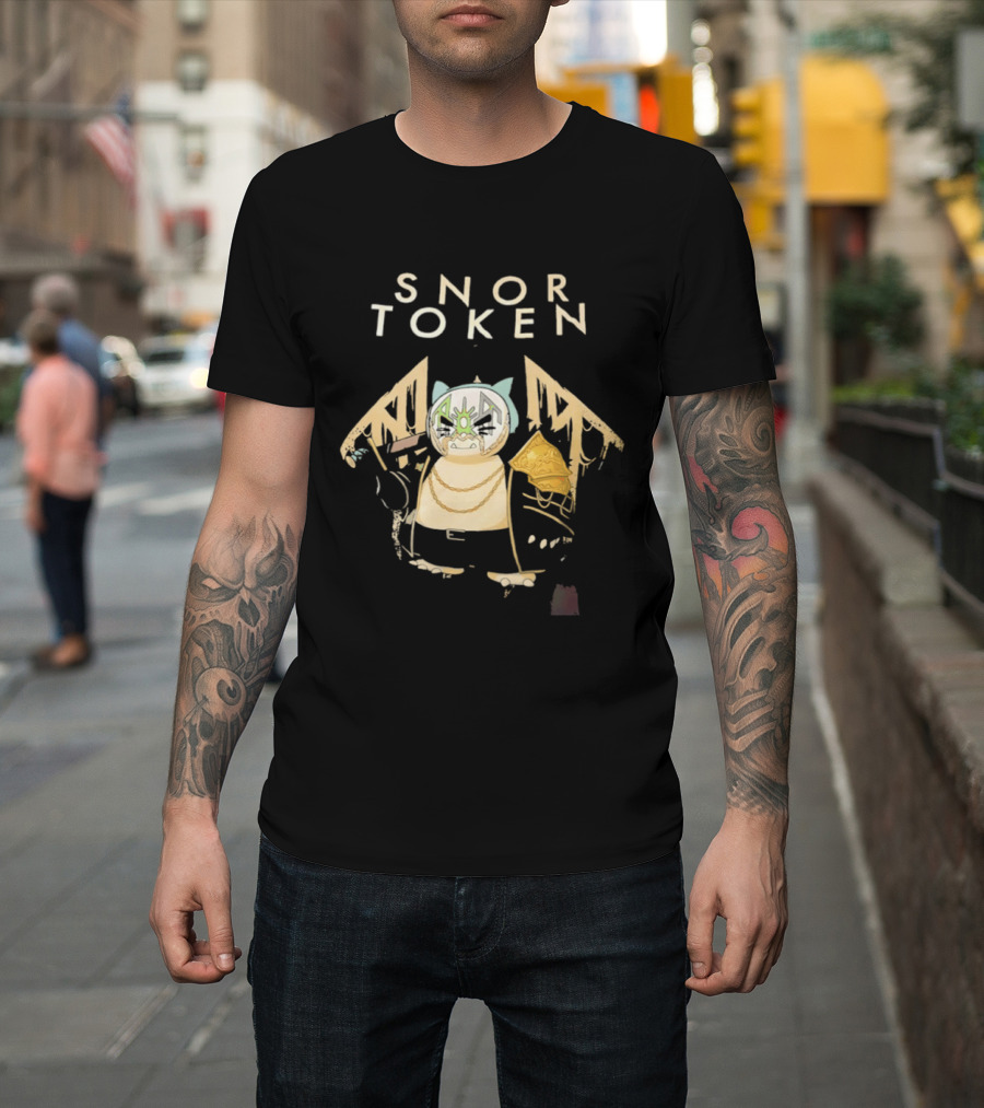 Snor Token Snorlax Pokémon Gaming Crypto Mashup Bitcoin T-Shirt
