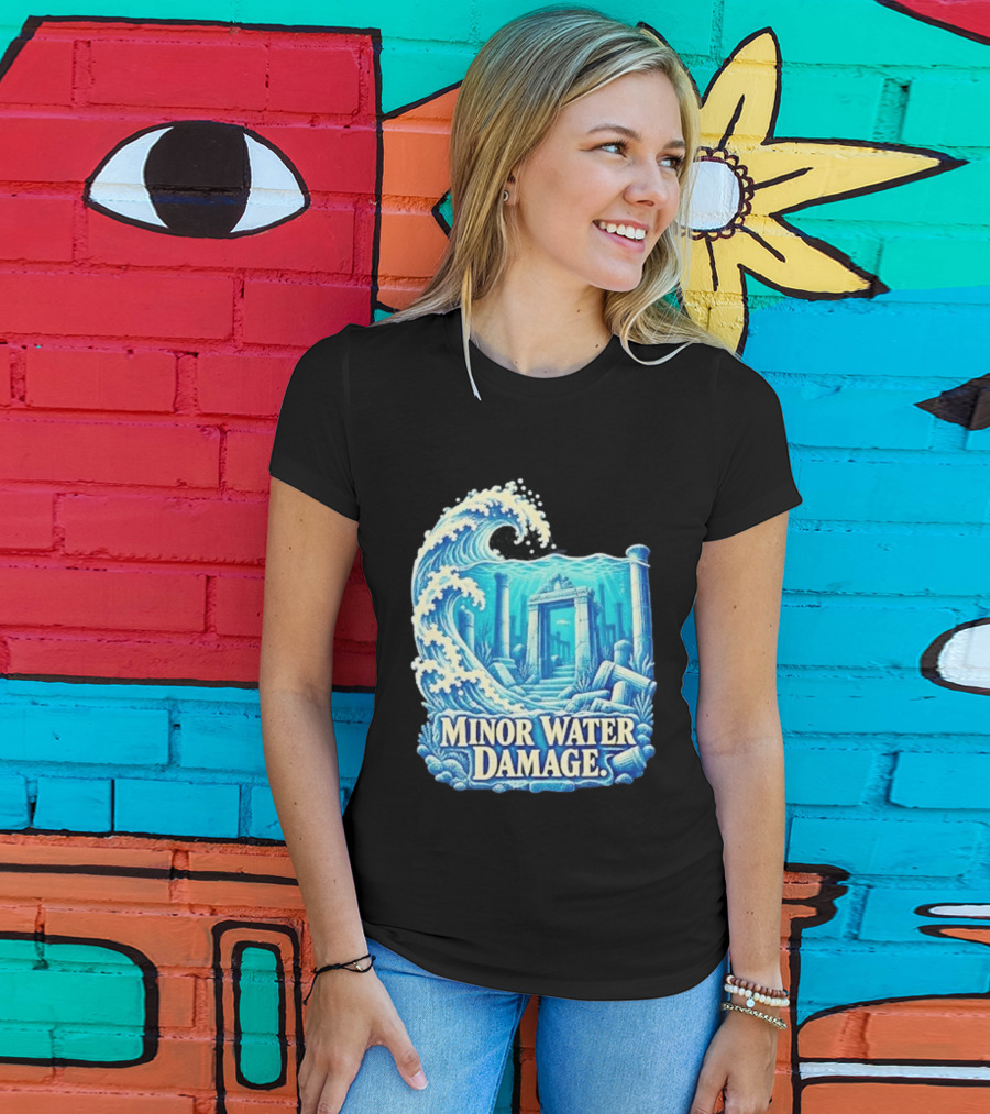 Minor Water Damage Ancient Architecture Underwater Ruins T-Shirt
