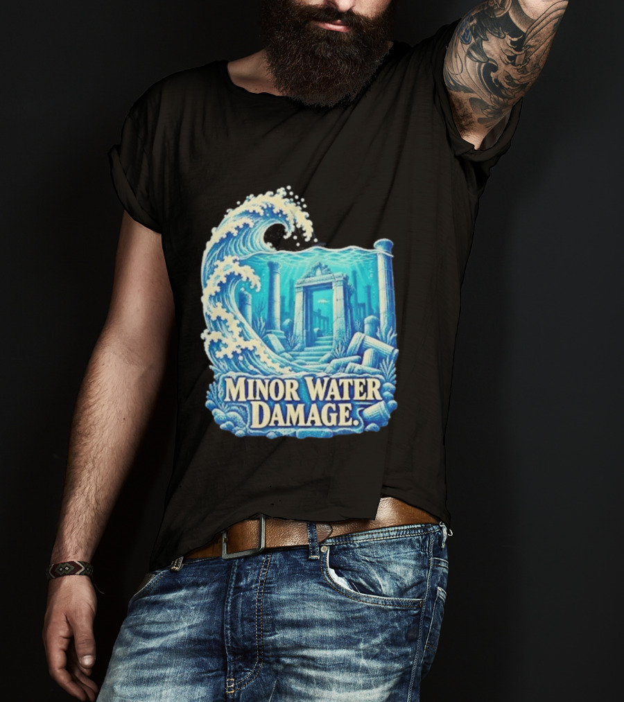 Minor Water Damage Ancient Architecture Underwater Ruins T-Shirt