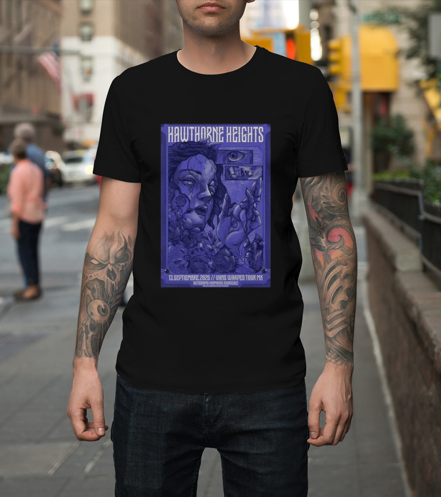 Hawthorne Heights 13 Septiembre 2026 Vans Warped Tour Mx Autódromo Hermanos Rodríguez T-Shirt