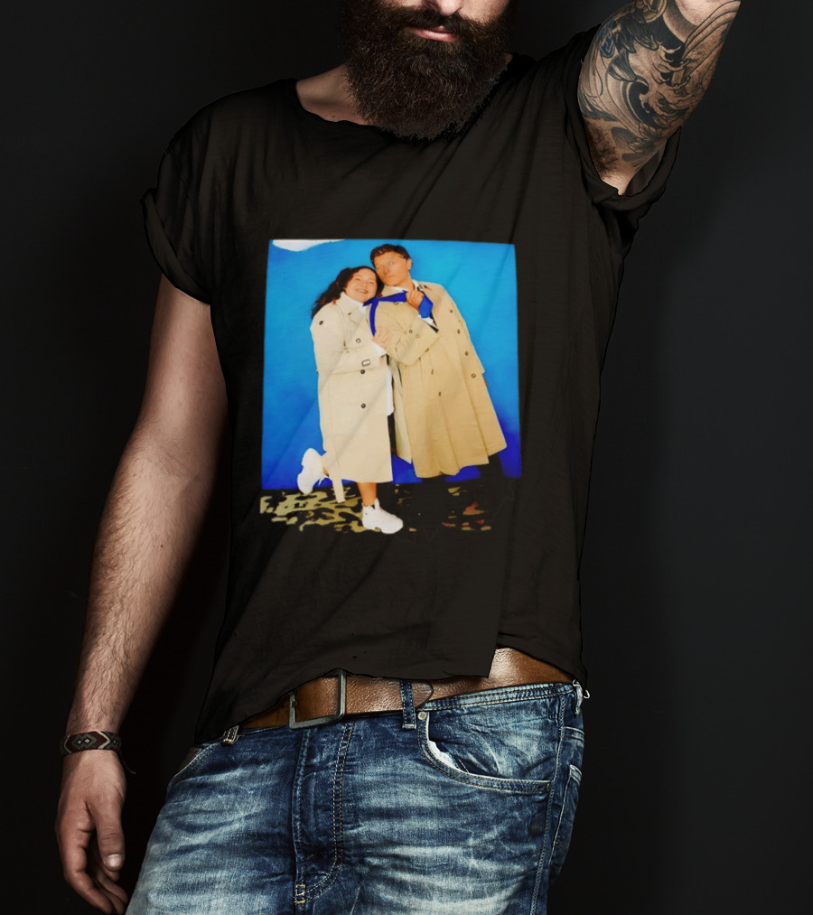 Misha Collins Castiel Supernatural Photo Trench Coat And Tie T-Shirt