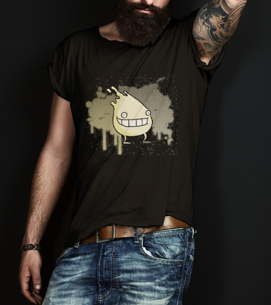 I'm Telling Smiling Blob With Wide Grin And Paint Splash T-Shirt