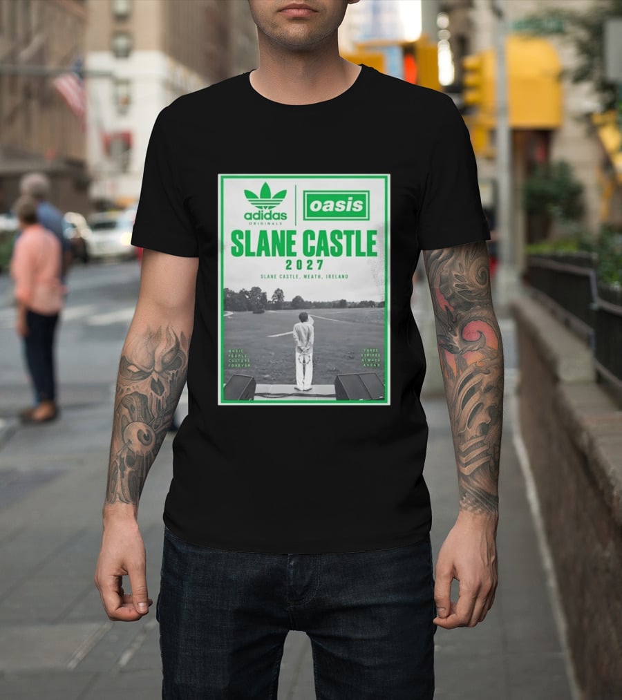 Adidas Originals Oasis Slane Castle 2027 Ireland Music People Culture Forever T-Shirt