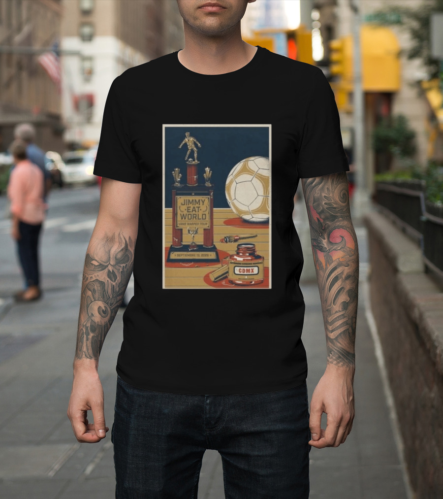 Jimmy Eat World Vans Warped Tour Mexico City September 13 2026 Autódromo Hermanos Rodríguez CDMX Soccer Trophy T-Shirt