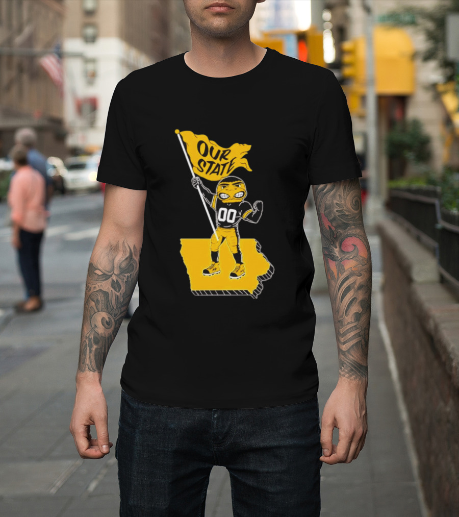 Our State Flag Iowa Beat Iowa State Sports Mascot Victory T-Shirt