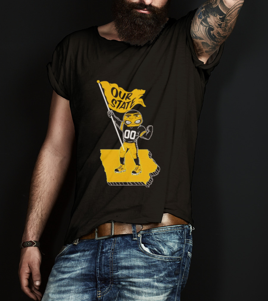 Our State Flag Iowa Beat Iowa State Sports Mascot Victory T-Shirt