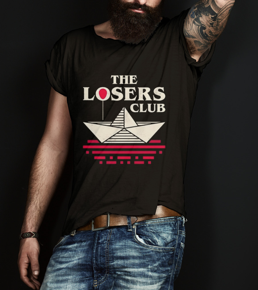The Losers Club Paper Boat Red Balloon Stephen King IT T-Shirt