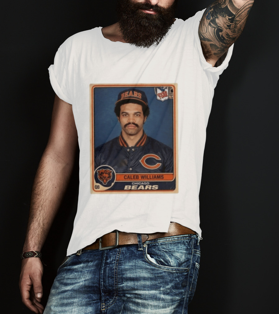 Caleb Williams Chicago Bears QB Vintage Football Card T-Shirt