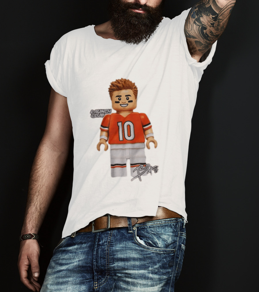 Denver Broncos Quarterback Bo Nix Launch Club 10 T-Shirt