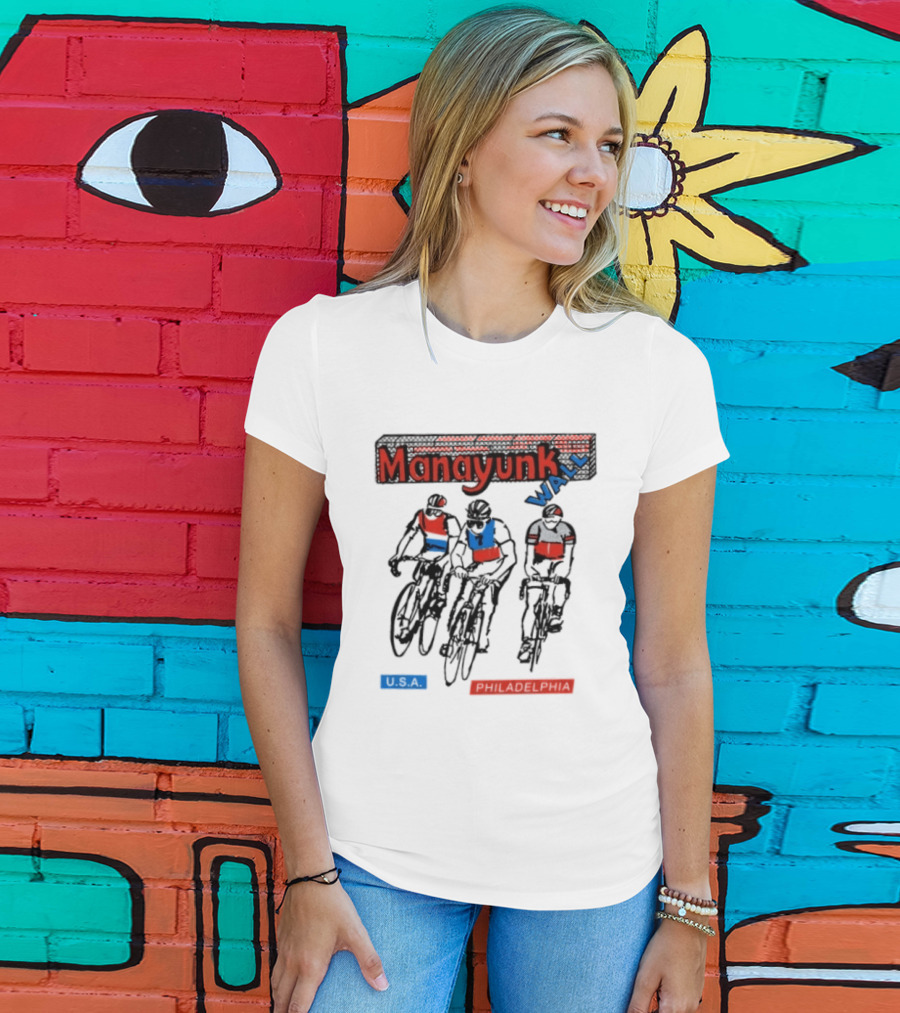 Manayunk Wall Classic USA Philadelphia Cycling Event T-Shirt