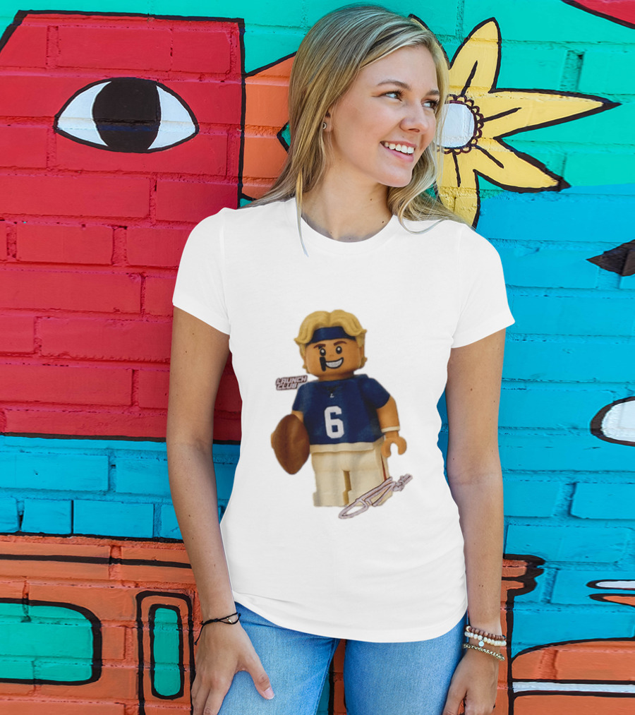 New York Giants Quarterback Jaxson Dart Lego Launch Club 6 Football Cartoon T-Shirt