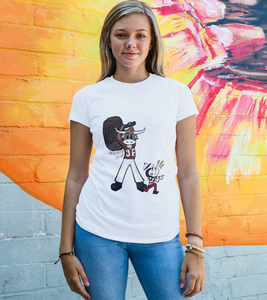 University Co Op Texas Longhorns Vs Ohio State Buckeyes 96 Mascot Showdown T-Shirt