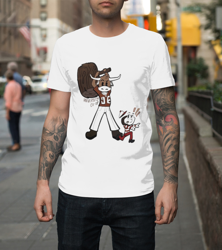 University Co Op Texas Longhorns Vs Ohio State Buckeyes 96 Mascot Showdown T-Shirt