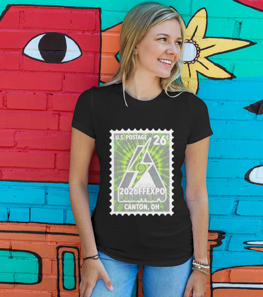 U.S. Postage 26c The Sports Affiliation 2026 FF Expo Canton OH Stamp T-Shirt