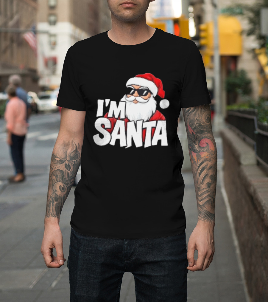I'm Santa Sunglasses Cool Christmas Holiday T-Shirt