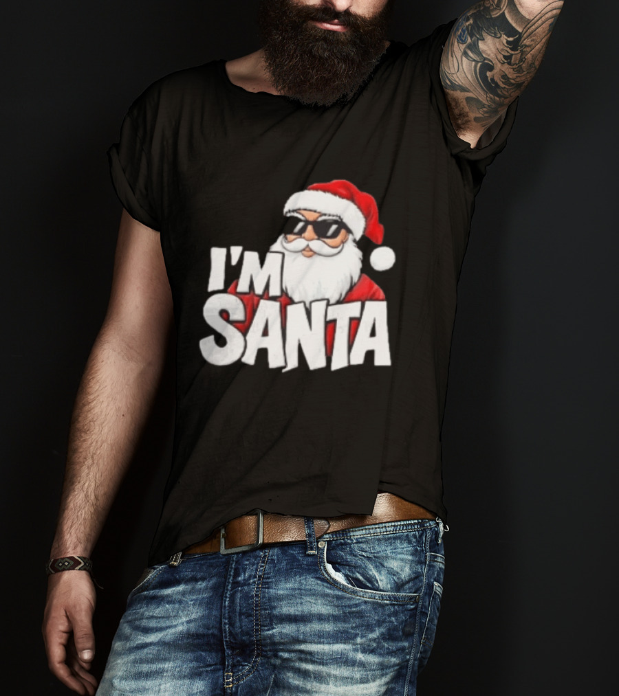 I'm Santa Sunglasses Cool Christmas Holiday T-Shirt