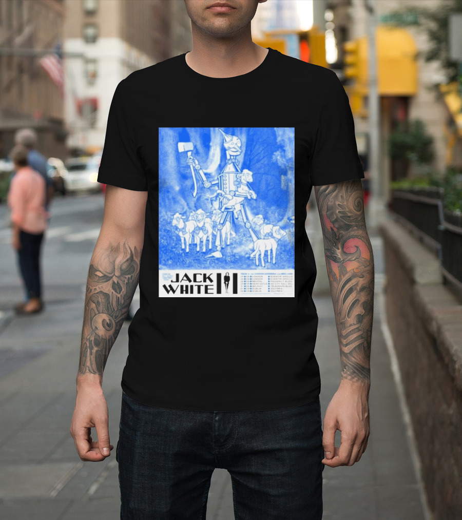 Jack White United Kingdom And Ireland 2026 Tour Tin Man With Sheep T-Shirt