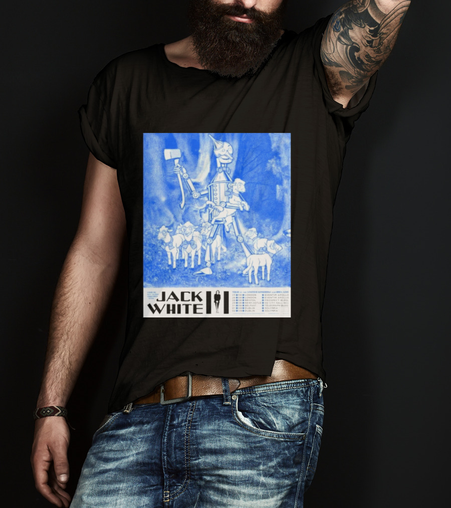 Jack White United Kingdom And Ireland 2026 Tour Tin Man With Sheep T-Shirt