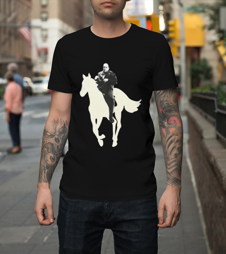 James Gandolfini The Sopranos Horse Riding T-Shirt