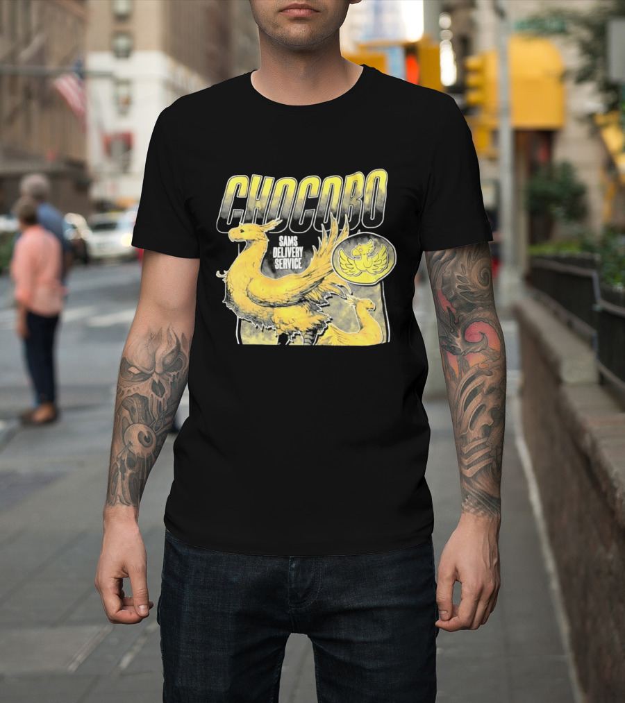 Chocobo Sams Delivery Service Final Fantasy Yellow Bird T-Shirt