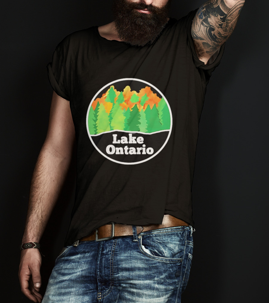 Lake Ontario Colorful Forest Landscape Nature Outdoors T-Shirt