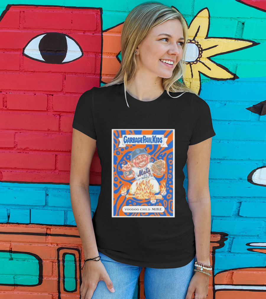 Garbage Pail Kids Mets Voodoo Child Mike Piazza Cards T-Shirt