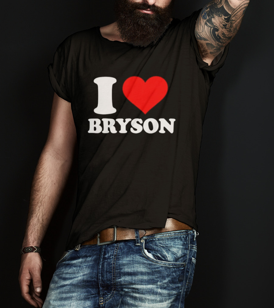 PGA Tour I Love Bryson Golf Professional Golfer T-Shirt