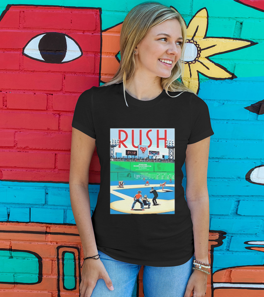 Rush 2112 Fifty Something Tour Boston Massachusetts TD Garden September 5 2024 Stadium Baseball T-Shirt