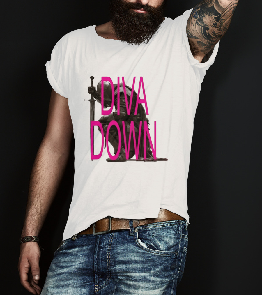Diva Down Knight Sword Warrior Armor T-Shirt