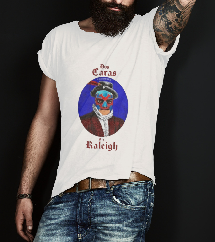 Dos Caras Mr Raleigh Graveyard Lucha Libre Mask T-Shirt