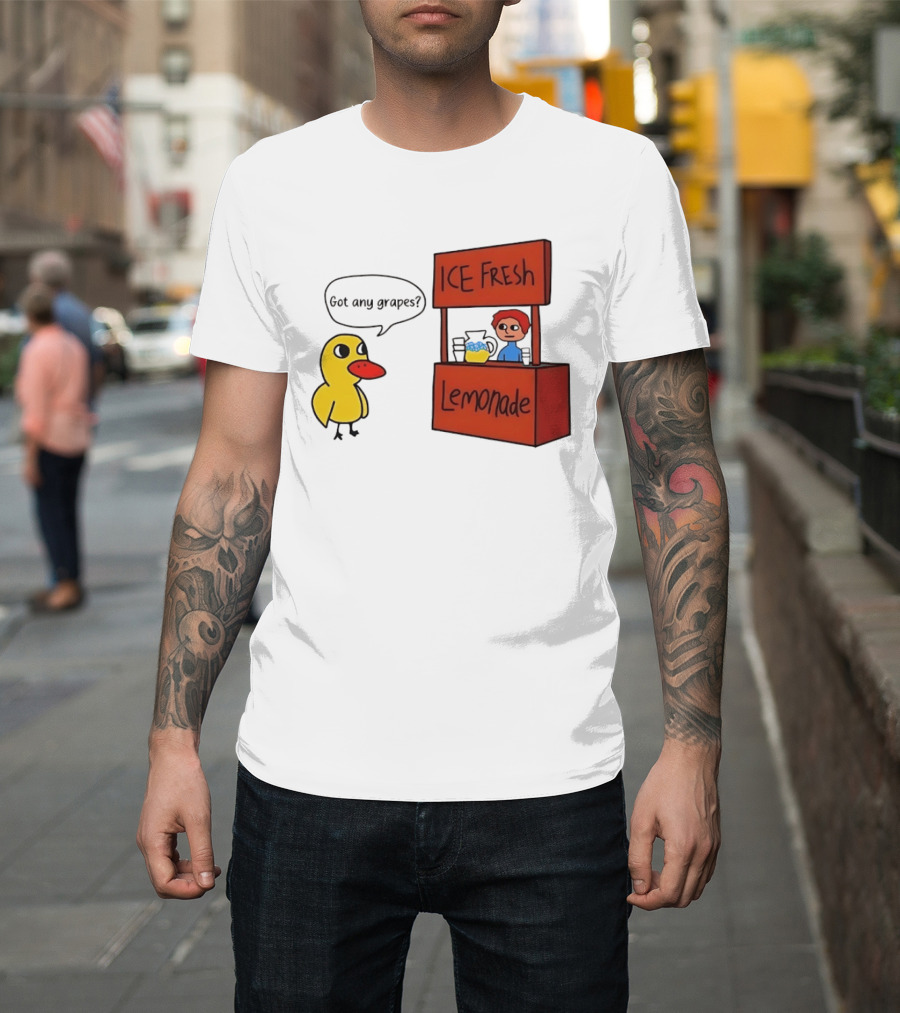 Got Any Grapes Duck Ice Fresh Lemonade Stand T-Shirt