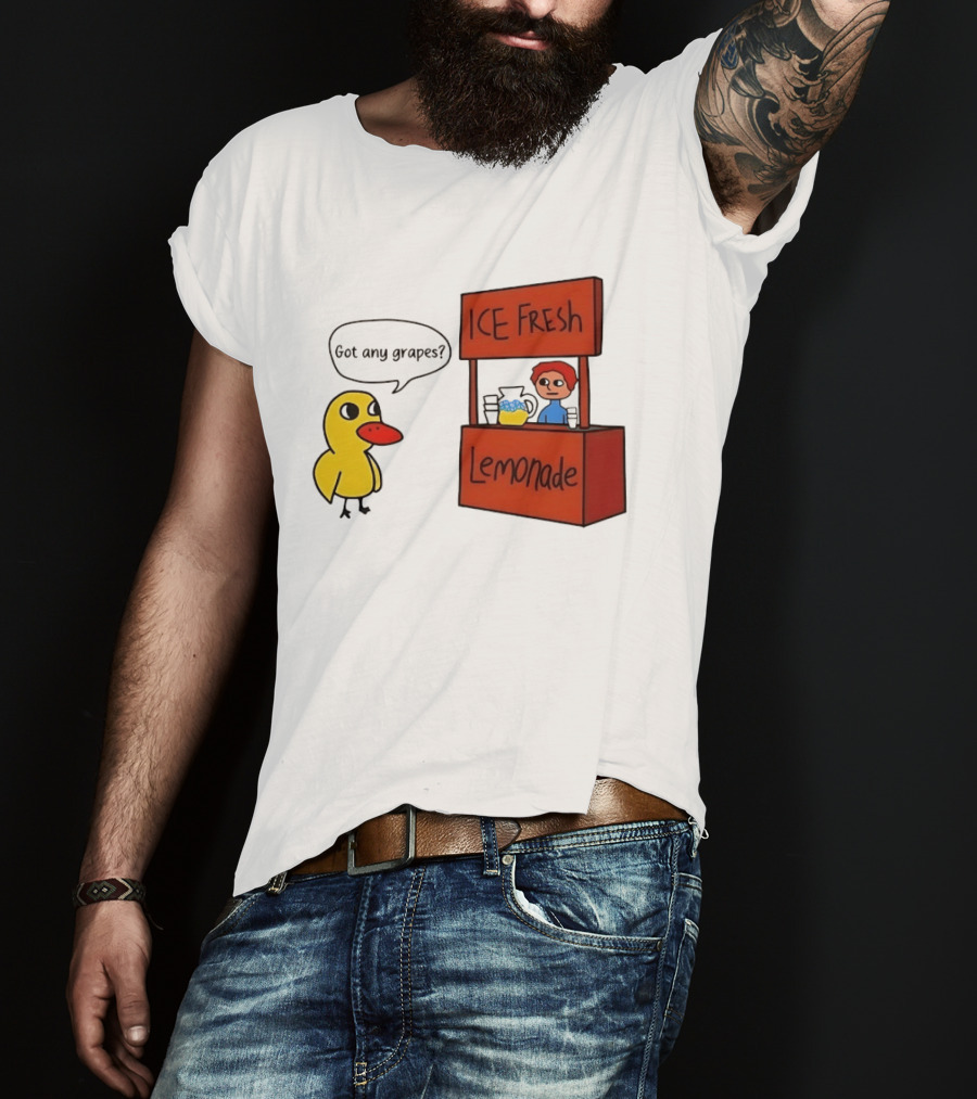 Got Any Grapes Duck Ice Fresh Lemonade Stand T-Shirt