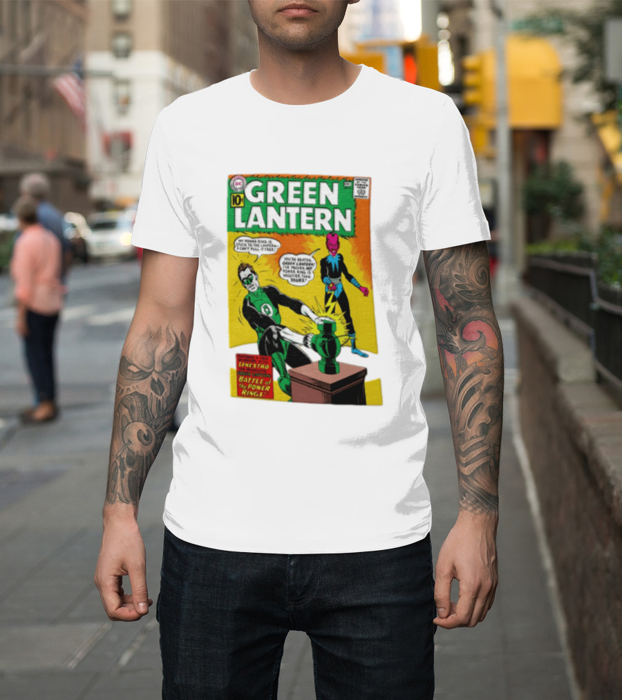 Green Lantern Sinestro Battle Of The Power Rings Comic Cover DC Comics T-Shirt