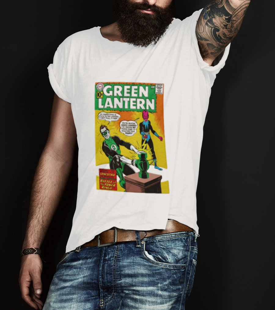 Green Lantern Sinestro Battle Of The Power Rings Comic Cover DC Comics T-Shirt