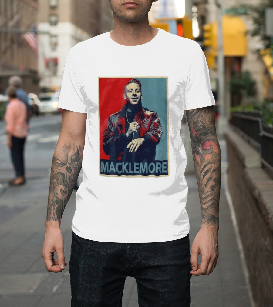 Macklemore Music Icon Red Blue T-Shirt