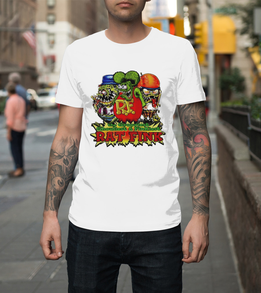 Grooviest Ghouliest Finkiest Rat Fink R.F. T-Shirt