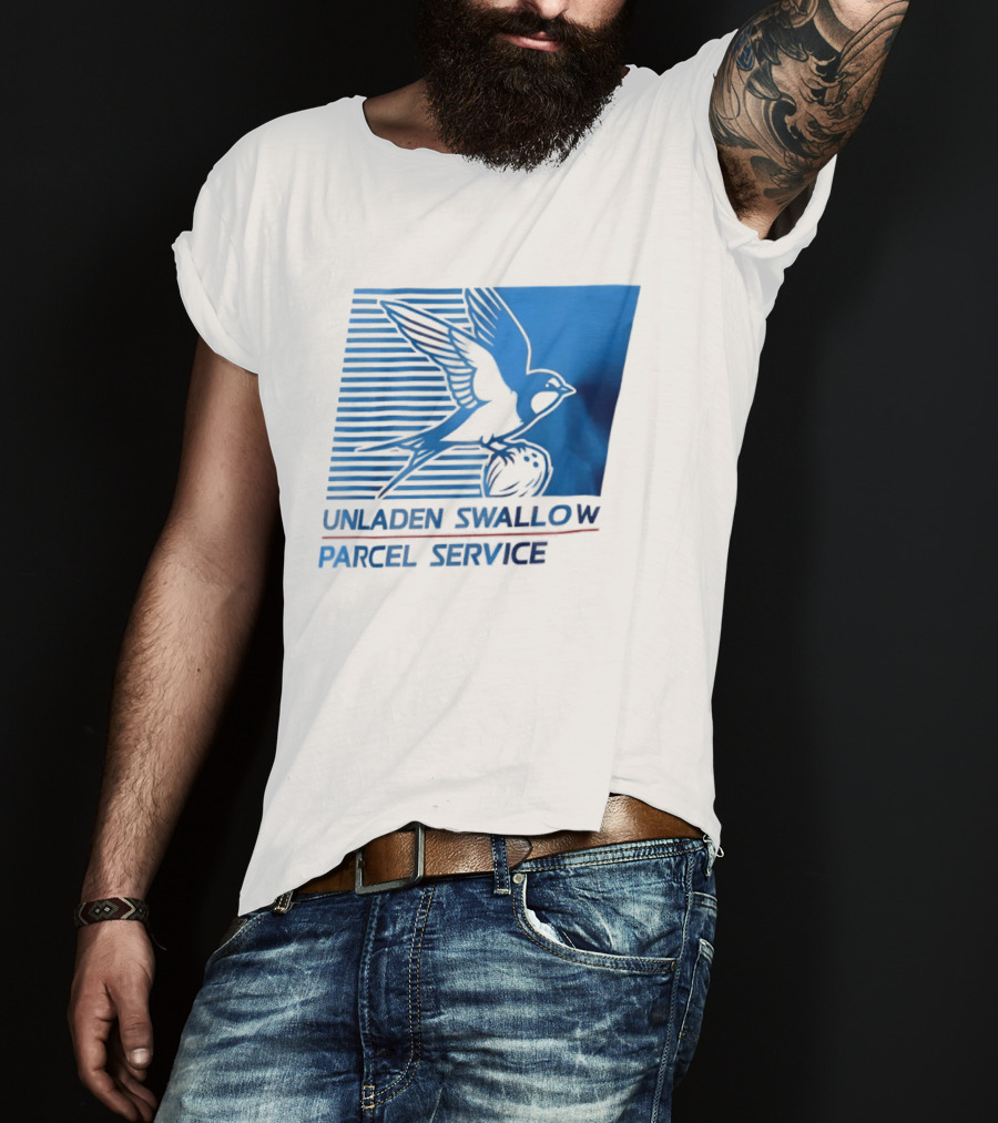 Unladen Swallow Parcel Service Monty Python T-Shirt