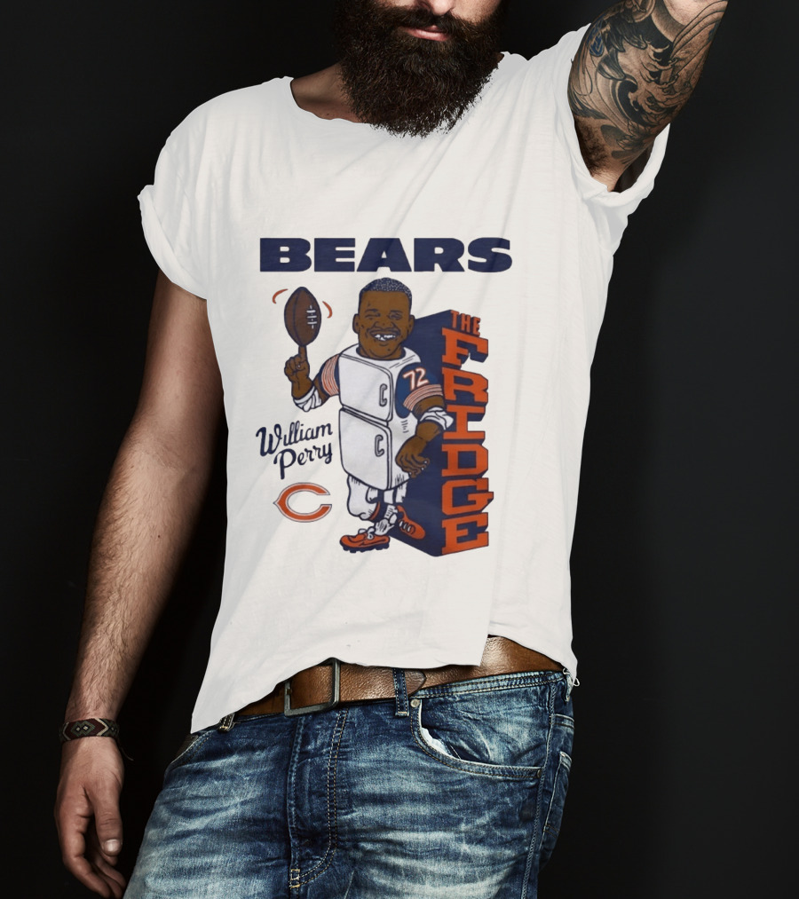 Chicago Bears William Perry The Fridge 72 Football T-Shirt