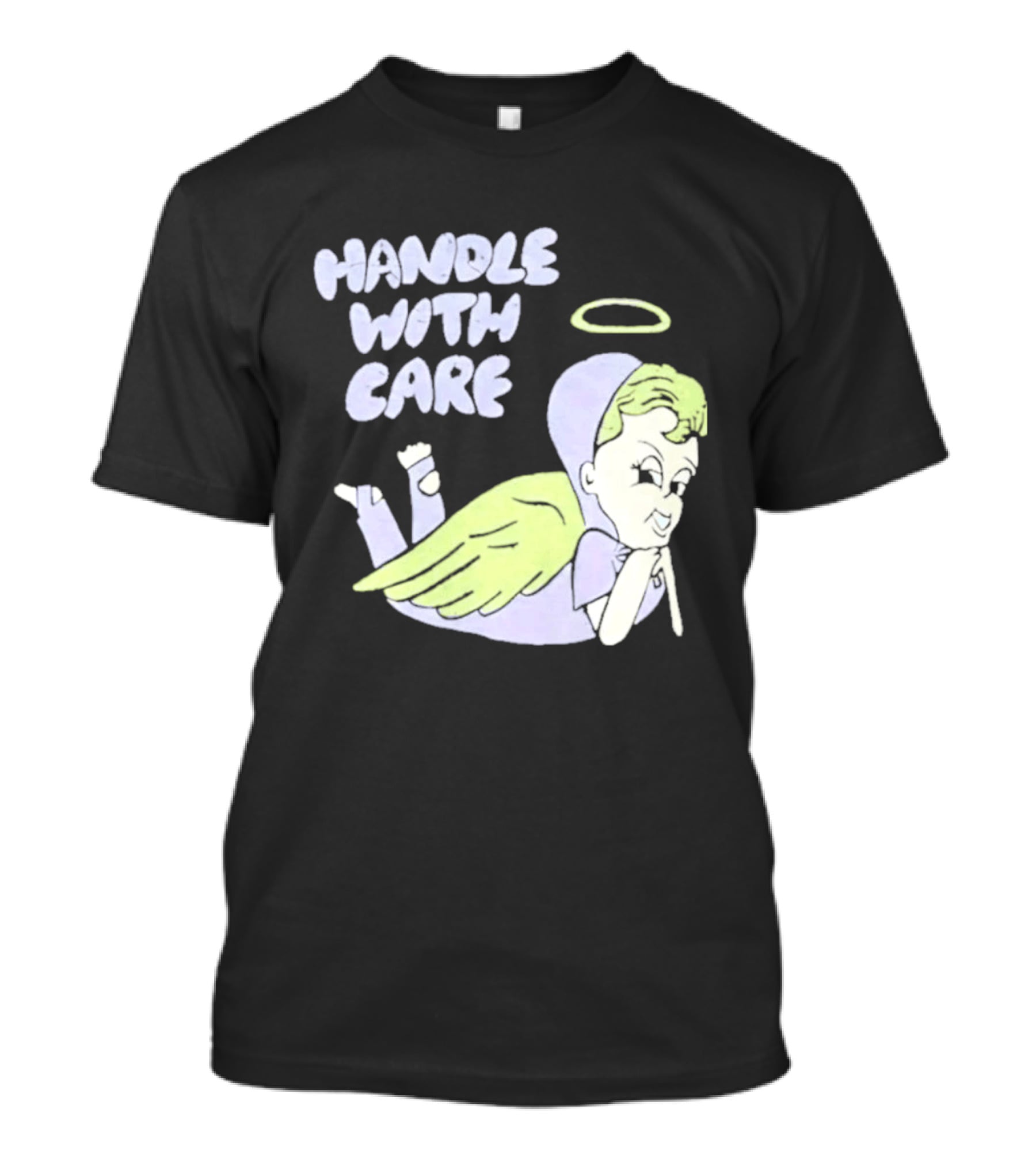 Handle With Care Angel Pastel Halo Wings T-Shirt