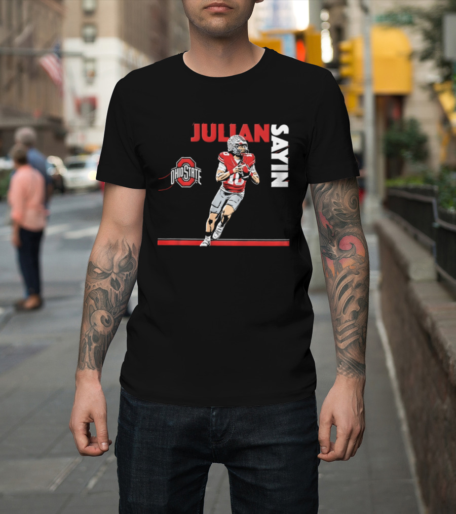 Ohio State Buckeyes Football 2026 Julian Sayin Neon Nights T-Shirt