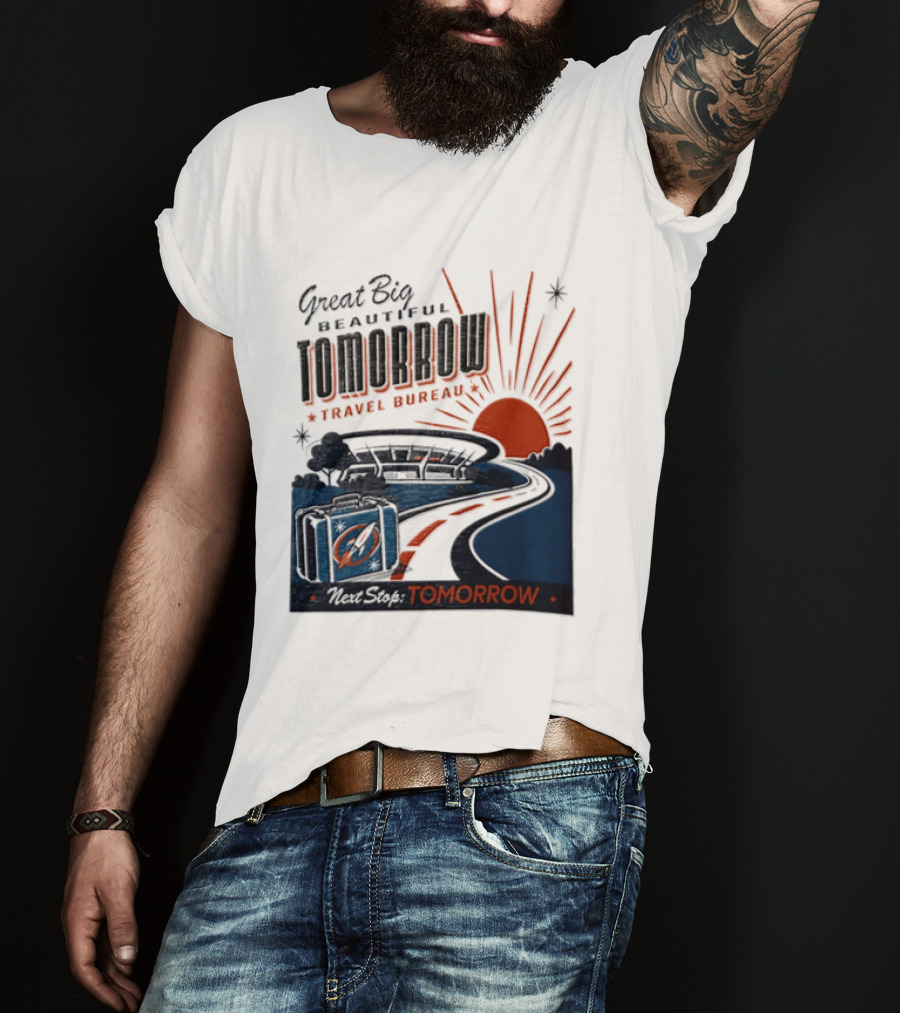 Great Big Beautiful Tomorrow Travel Bureau Tomorrow Carousel T-Shirt
