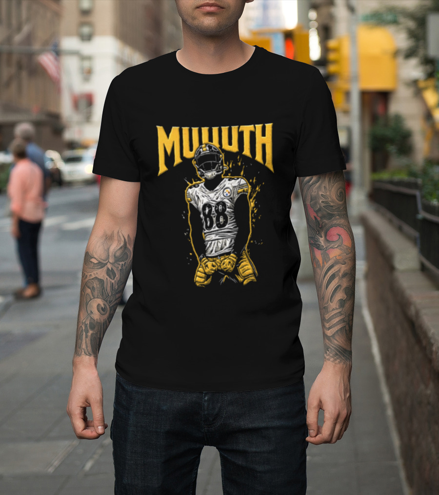MUUTH Pat Freiermuth 88 Pittsburgh Steelers T-Shirt