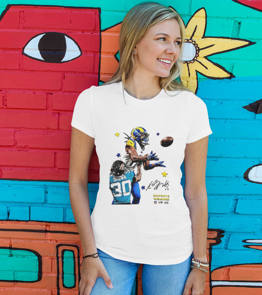 Davante Adams Las Vegas Raiders Brown Football Catch Duel T-Shirt