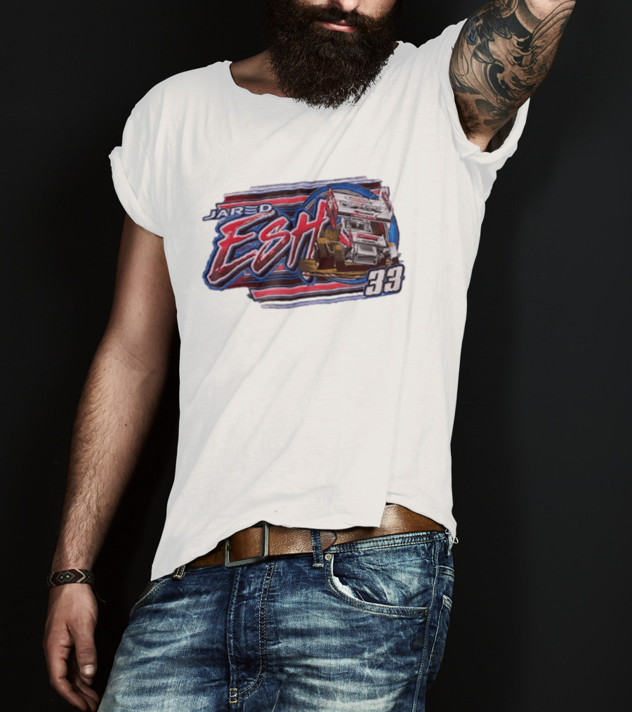Jared Esh 33 Sprint Car Racing Ezra's Point Competition T-Shirt