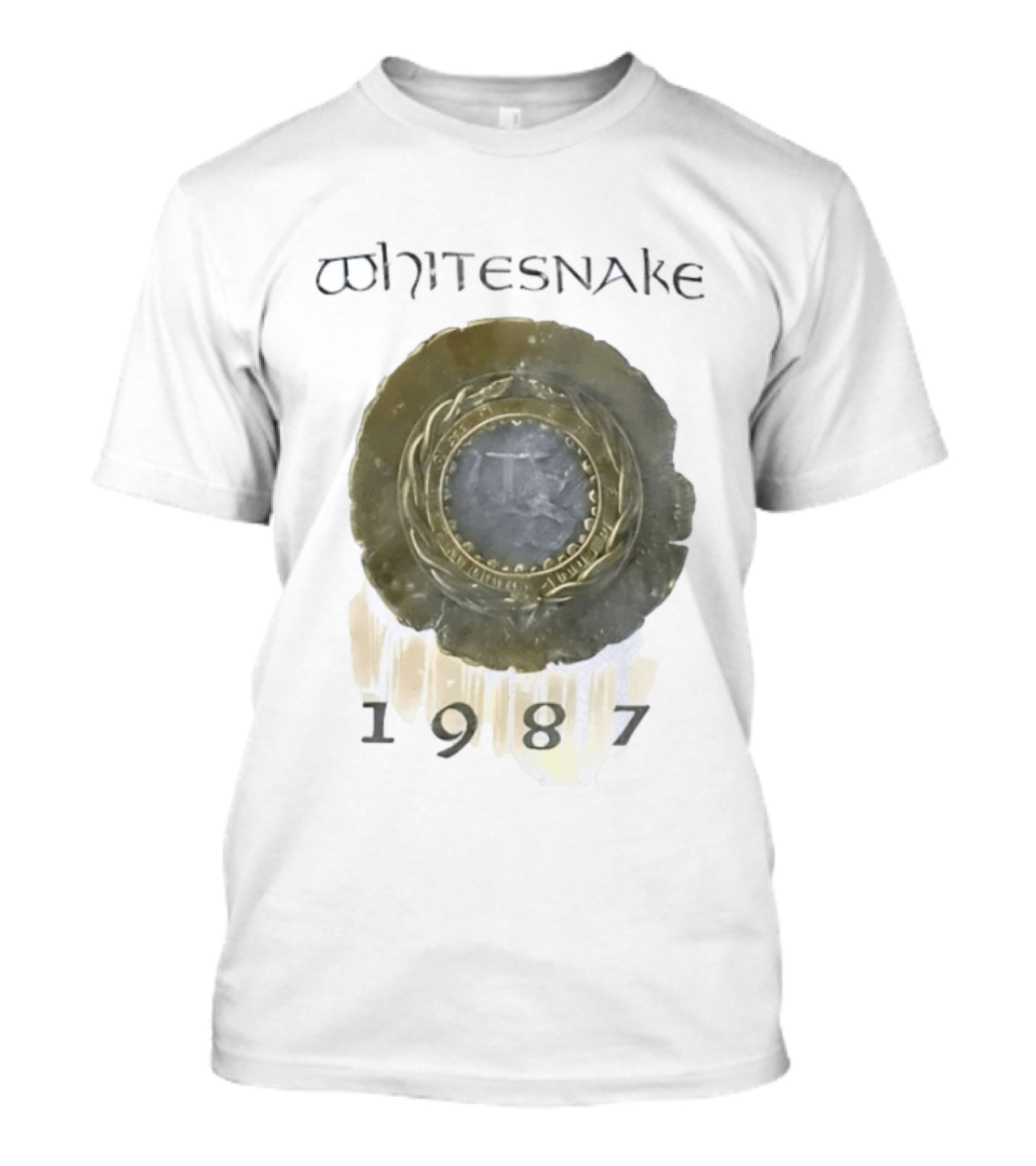 Whitesnake 1987 Album Cover Hard Rock Heavy Metal Band T-Shirt
