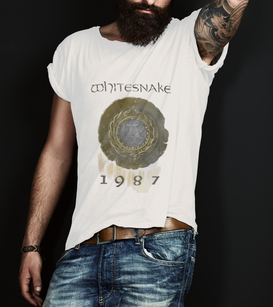 Whitesnake 1987 Album Cover Hard Rock Heavy Metal Band T-Shirt