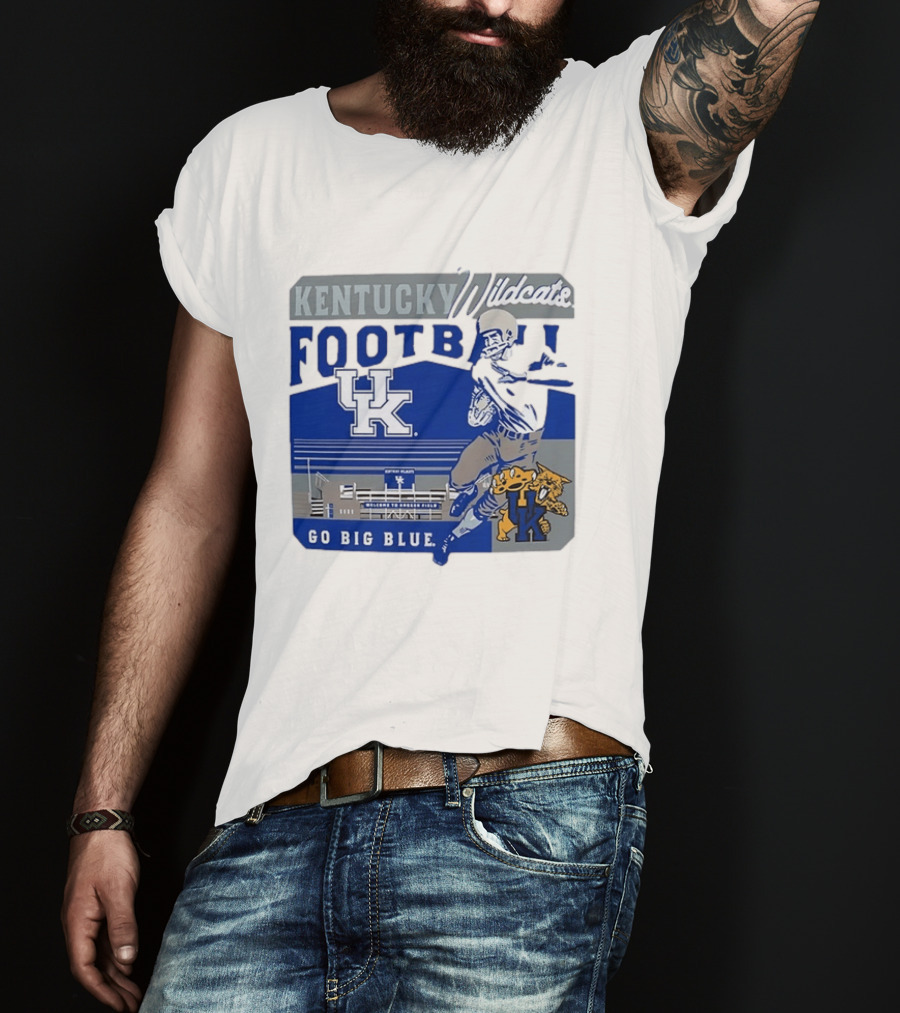 Kentucky Wildcats Football Go Big Blue Kroger Field UK Wildcats T-Shirt