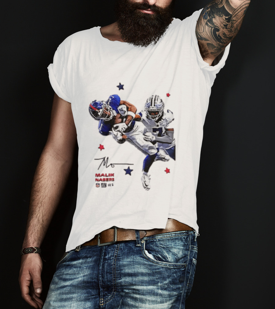 Malik Nabers New York Giants Cowboys Matchup Highlight T-Shirt