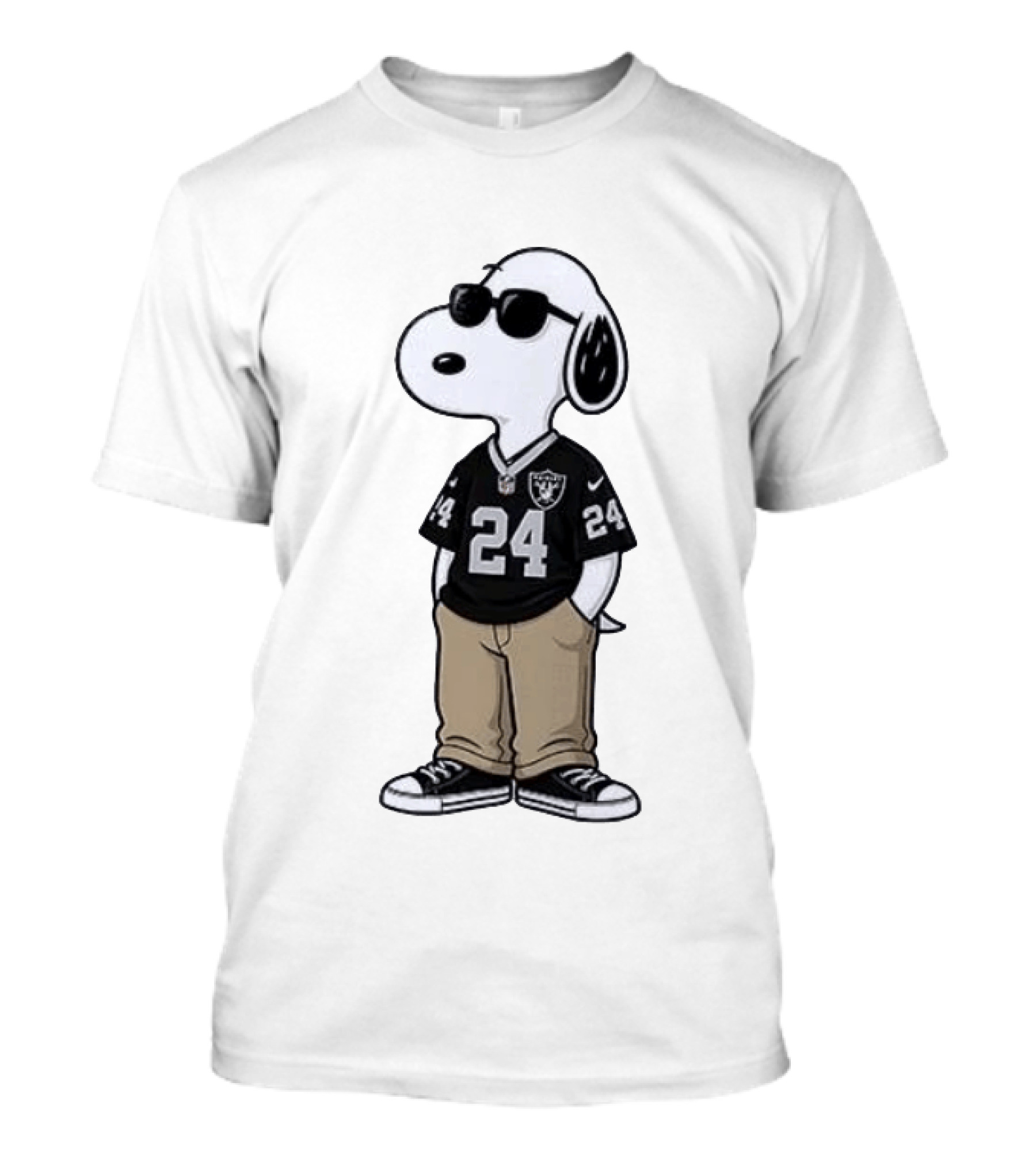 Las Vegas Raiders Peanuts Snoopy 24 Jersey Season Opener T-Shirt