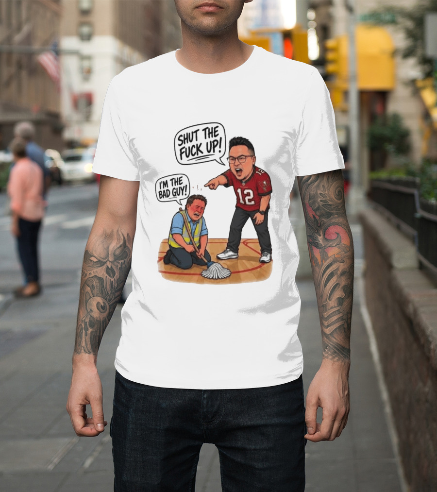 Rico Bosco Shut The Fuck Up I'm The Bad Guy 12 Red Jersey T-Shirt